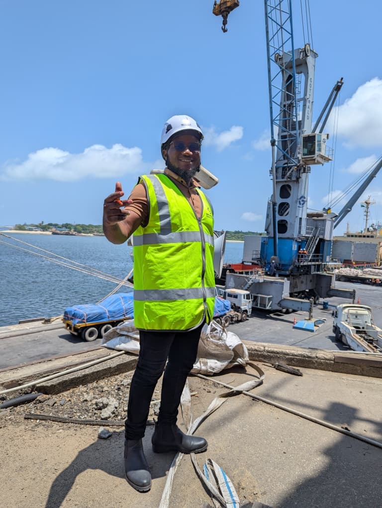 Fire safety professional on site